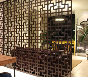 Nét thẩm mỹ tuyệt hảo của vách ngăn gỗ gia công CNC