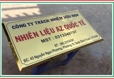 Làm biển tên công ty được ưa chuộng tại Thủ Dầu Một