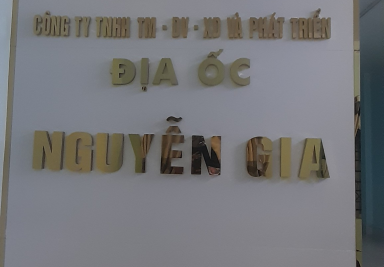 Thi Công Biển Hiệu Địa Ốc Nguyễn Gia