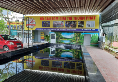Thi Công Biển Hiệu Quảng Cáo Hồ Câu Tôm Giải Trí Thuận Phát