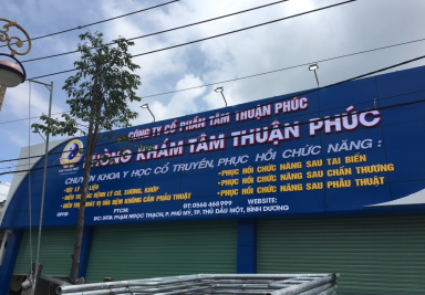 Thi công bảng hiệu PHÒNG KHÁM CHỨC NĂNG 