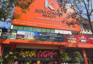 Thi công bảng hiệu Kim Oanh Group Chi Nhánh Bình Dương