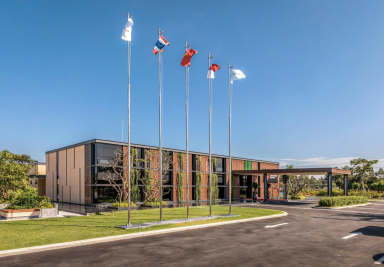 In vải phi mờ cờ quốc gia KCN PHÚ TÂN VISIP 