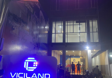 Thiết kế - thi công bảng hiệu VP công ty BDS Viciland