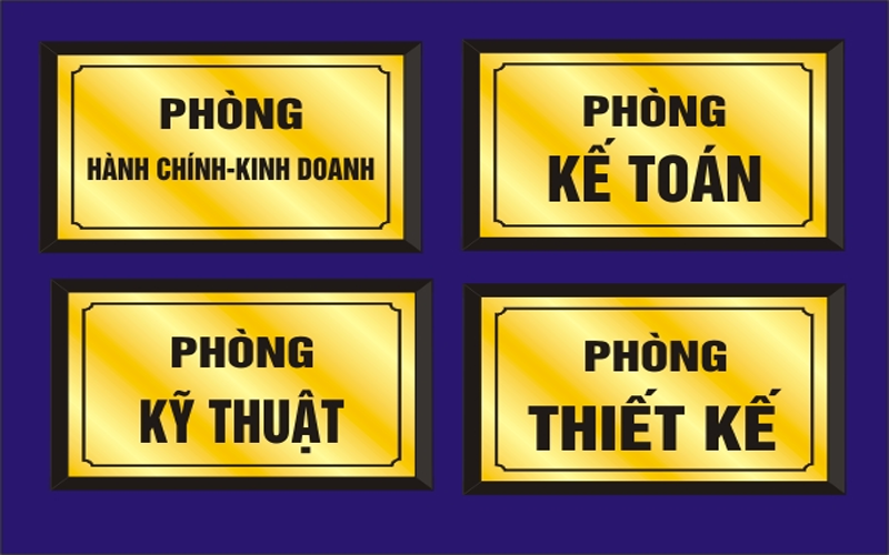 Thiết Kế Bảng Tên Phòng Ban Tại Thủ Dầu Một - Bình Dương