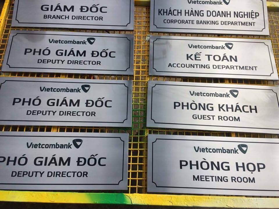 Bảng Tên Phòng Ban Cao Cấp Sang Trọng