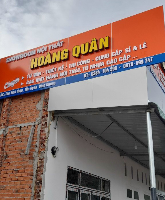 BẢNG HIỆU SHOWROM VÀ PHÒNG VÉ 