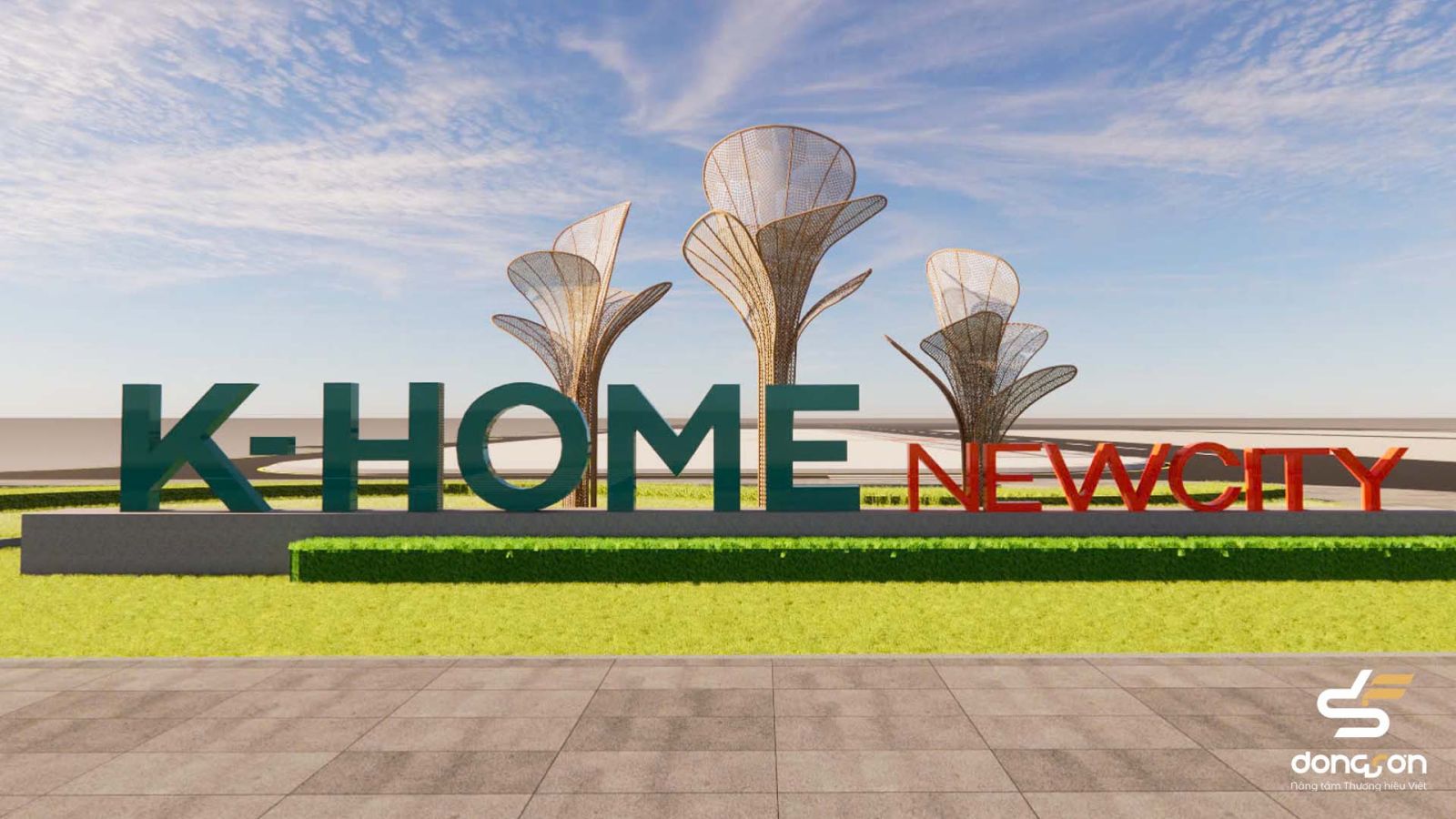 THI CÔNG CỔNG CHÀO DỰ ÁN K-HOME NEWCITY (KIM OANH GROUP)