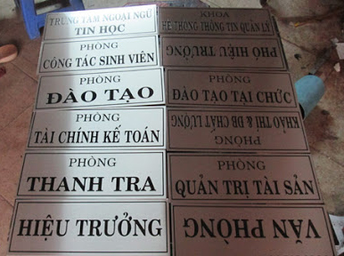 Bảng Tên Phòng Ban Cao Cấp Sang Trọng