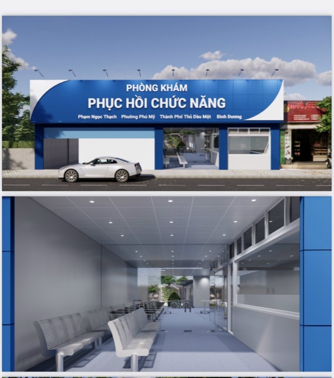 Thi công bảng hiệu PHÒNG KHÁM CHỨC NĂNG 
