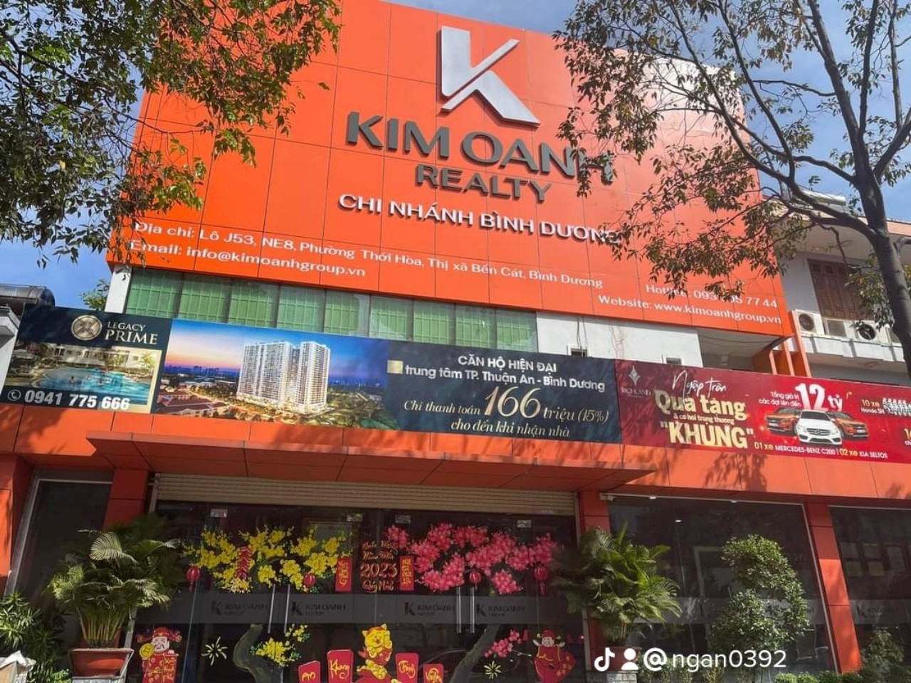 Thi công bảng hiệu Kim Oanh Group Chi Nhánh Bình Dương