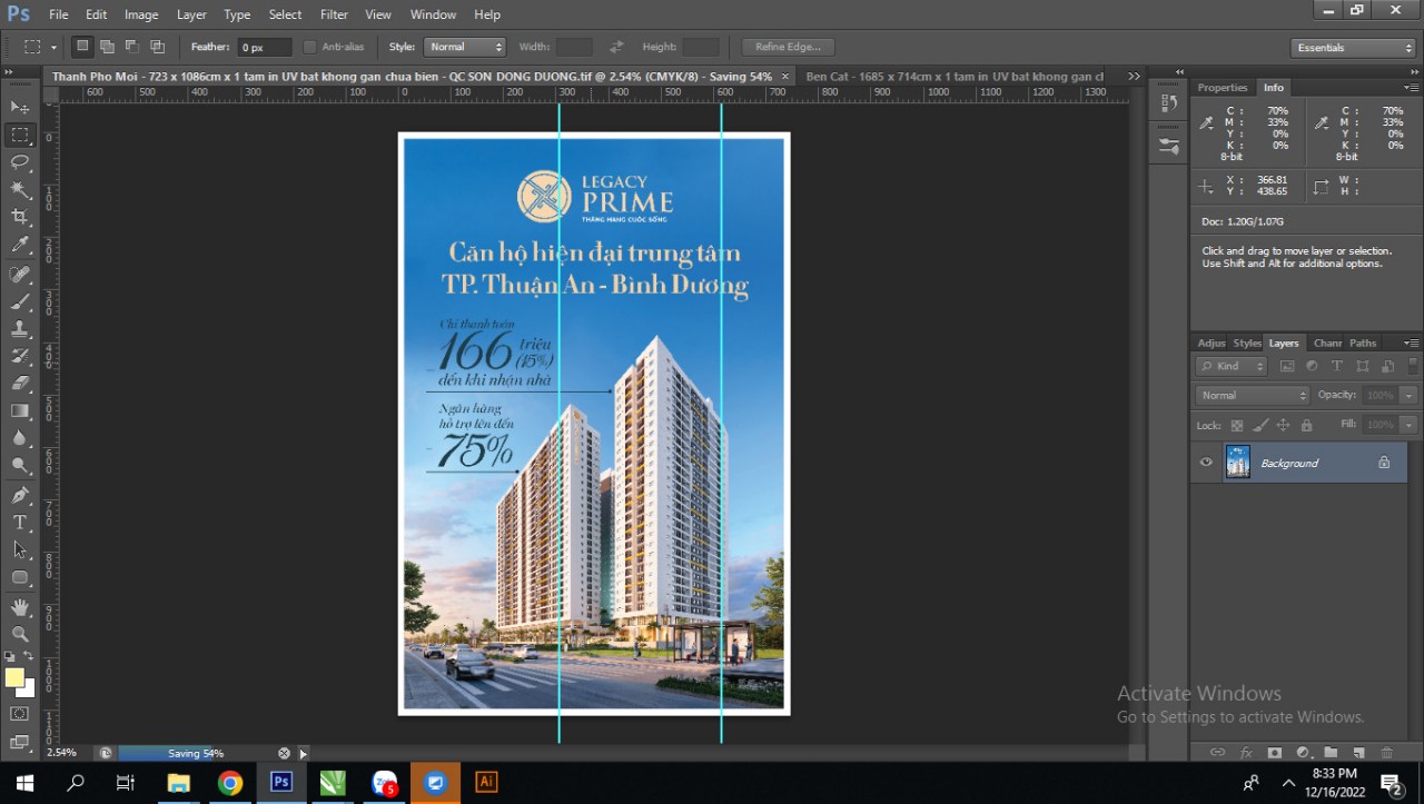 Thi công bảng hiệu Kim Oanh Group Chi Nhánh Bến Cát