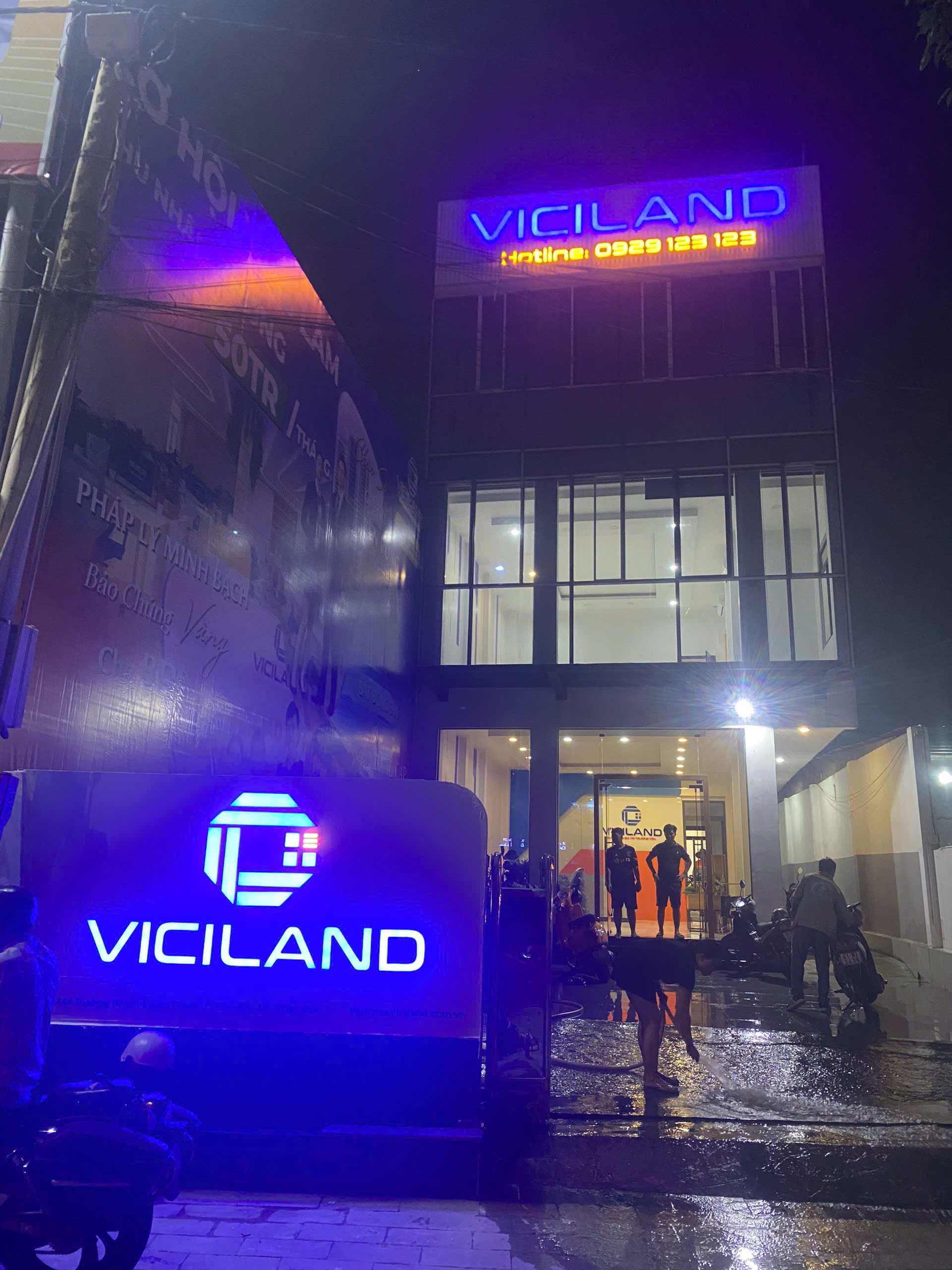 Thiết kế - thi công bảng hiệu VP công ty BDS Viciland