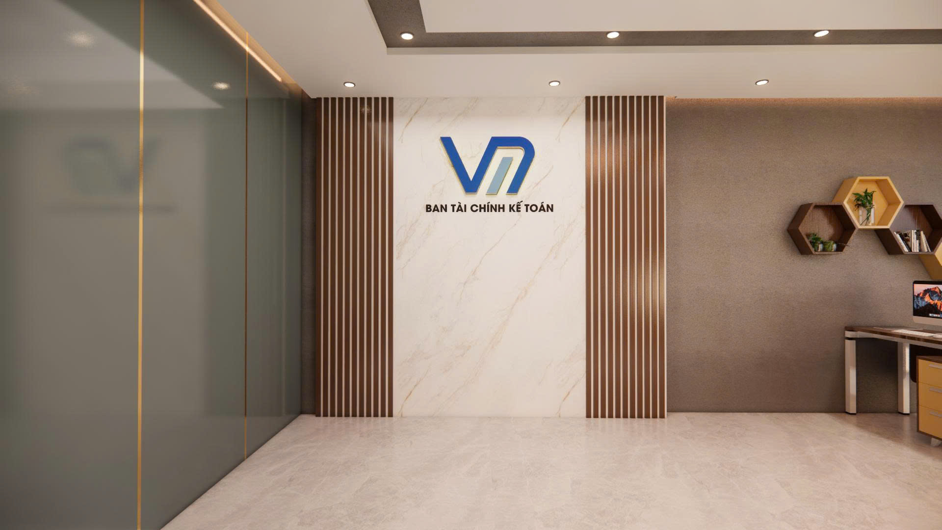 Logo inox sơn UV Tòa nhà Vietcombank 