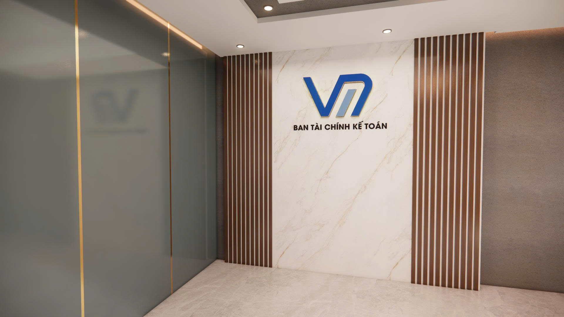 Logo inox sơn UV Tòa nhà Vietcombank 