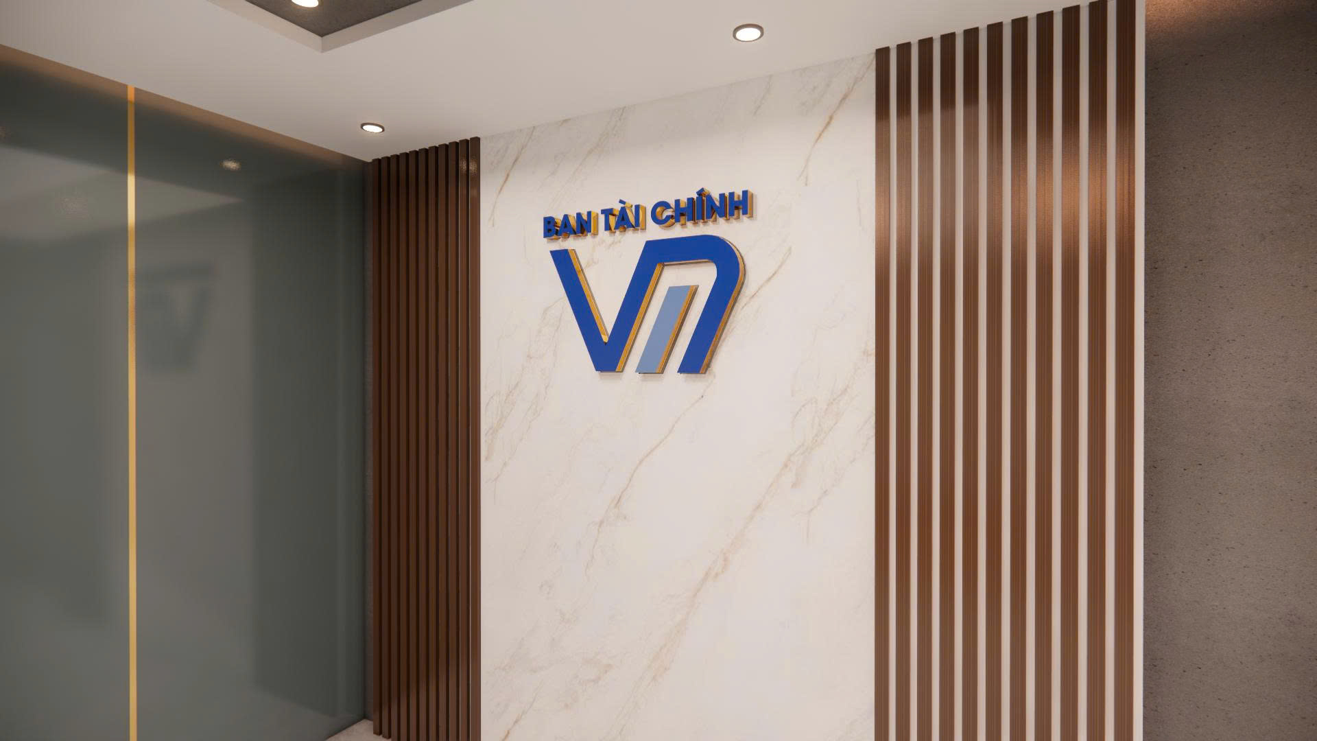 Logo inox sơn UV Tòa nhà Vietcombank 