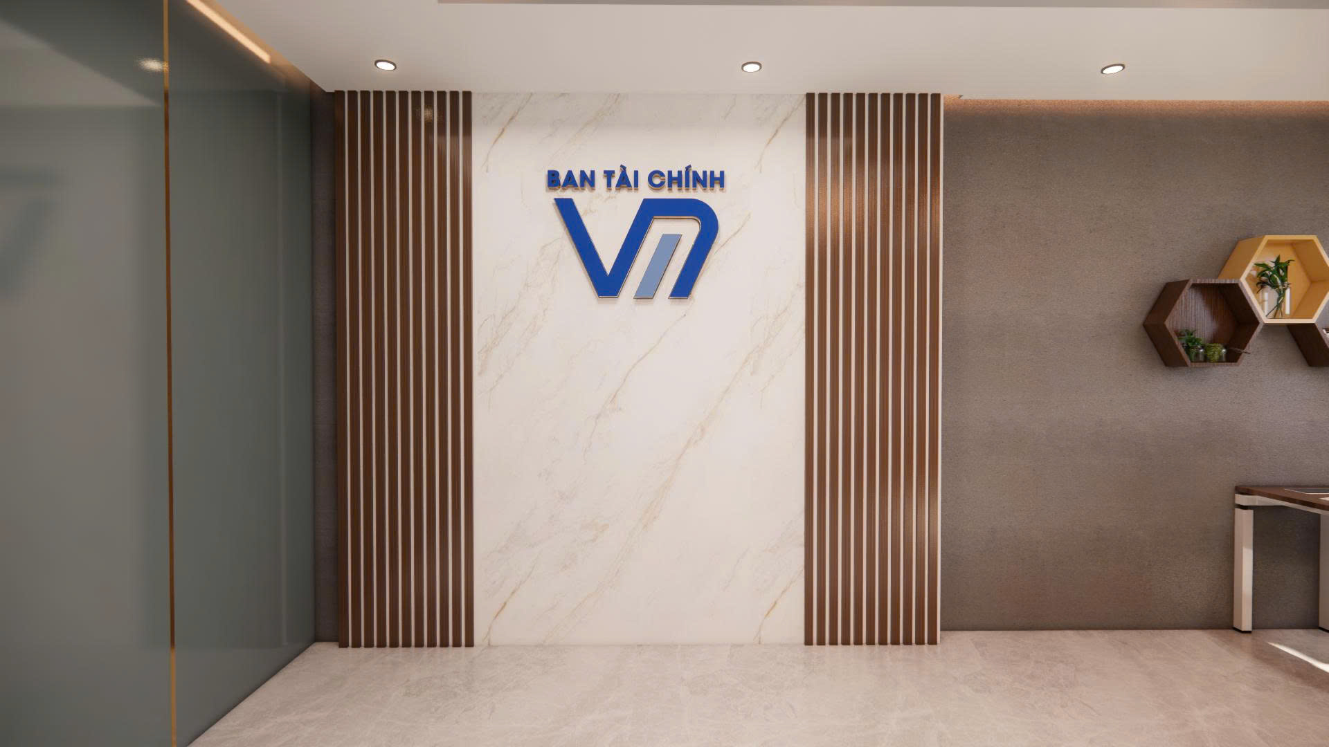 Logo inox sơn UV Tòa nhà Vietcombank 